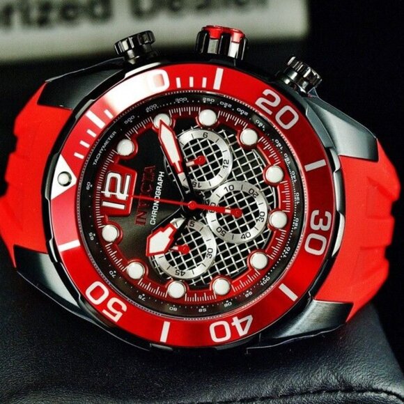 Pro Diver Red 50mm Men's Watch! New! - Picture 6 of 10